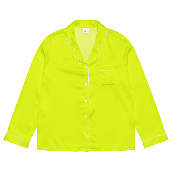 Women's Long Sleeve Pajama Top | Neon Lime