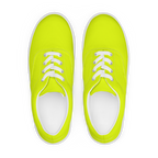 Women's Lace-Up Canvas Shoes | Neon Lime