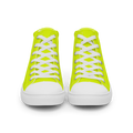 Men's High Top Canvas Shoes | Neon Lime