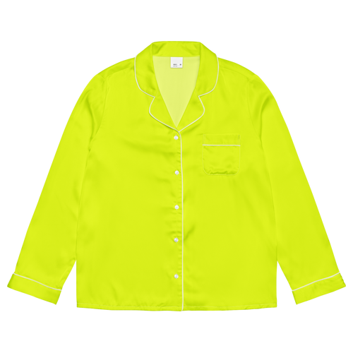 Women's Long Sleeve Pajama Top | Neon Lime