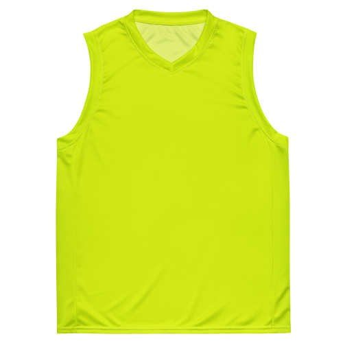 Recycled Basketball Jersey | Neon Lime