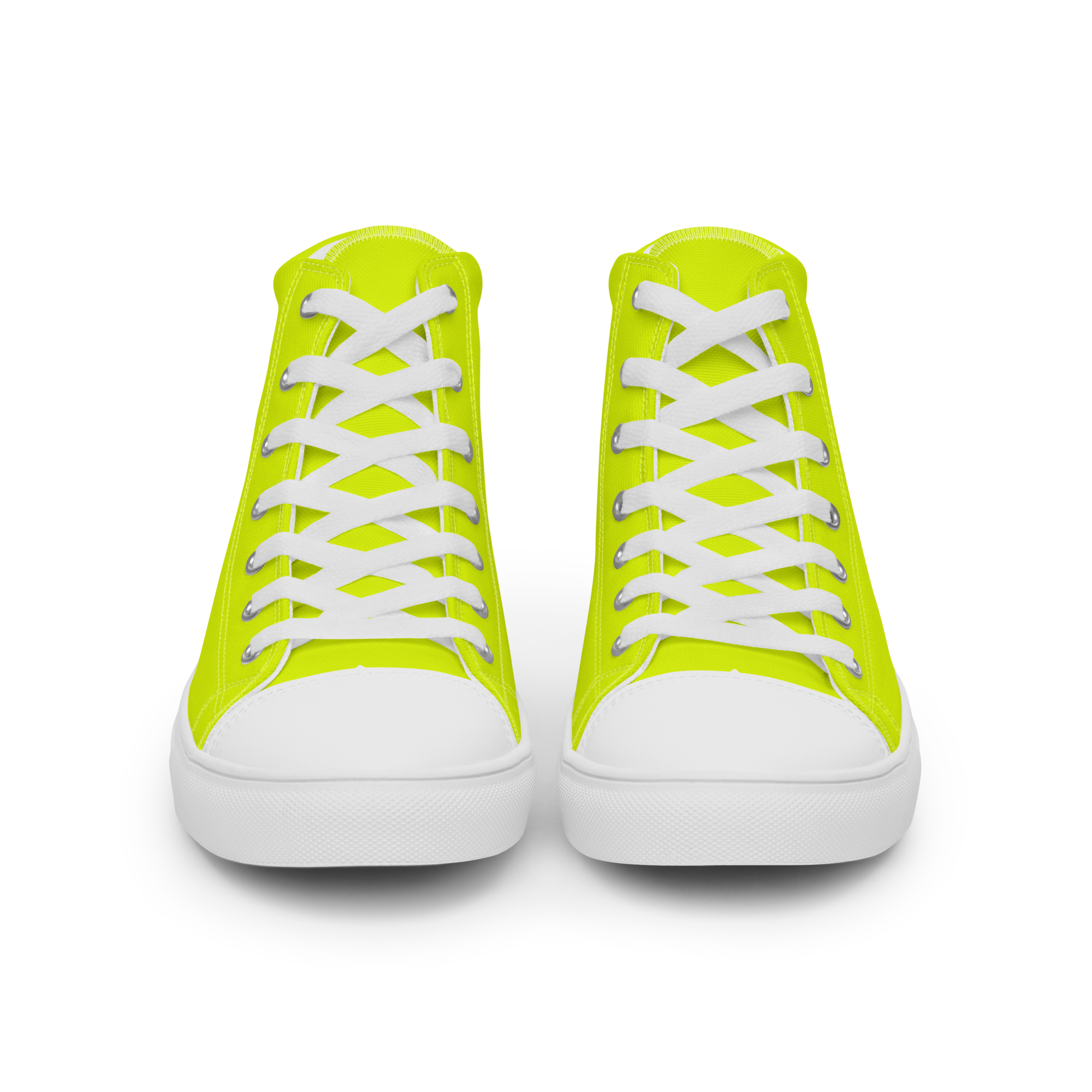 Women's High Top Canvas Shoes | Neon Lime