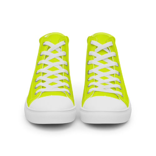 Women's High Top Canvas Shoes | Neon Lime