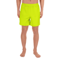 Unisex Athletic Long Shorts | Neon Lime