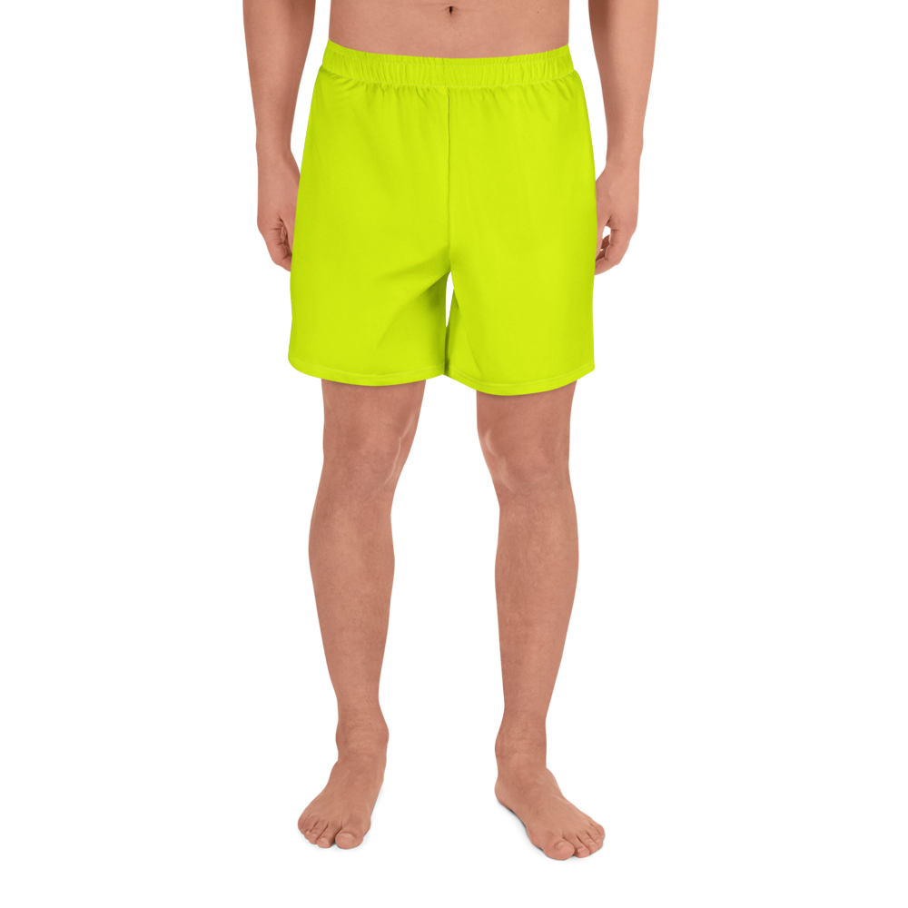 Unisex Athletic Long Shorts | Neon Lime