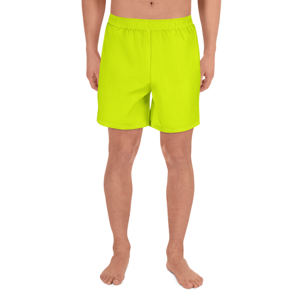 Unisex Athletic Long Shorts | Neon Lime