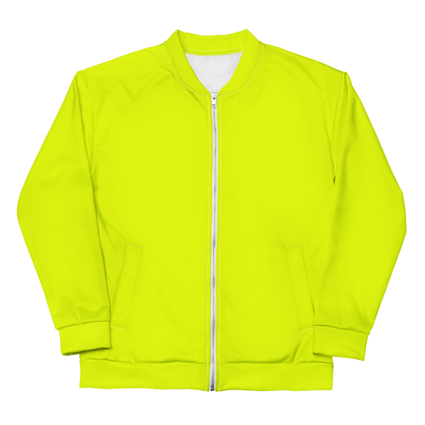 Unisex Bomber Jacket | Neon Lime