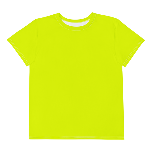 Youth Crew Neck T-Shirt | Neon Lime