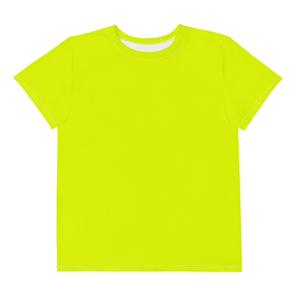 Youth Crew Neck T-Shirt | Neon Lime