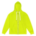 Unisex Zip Hoodie | Neon Lime