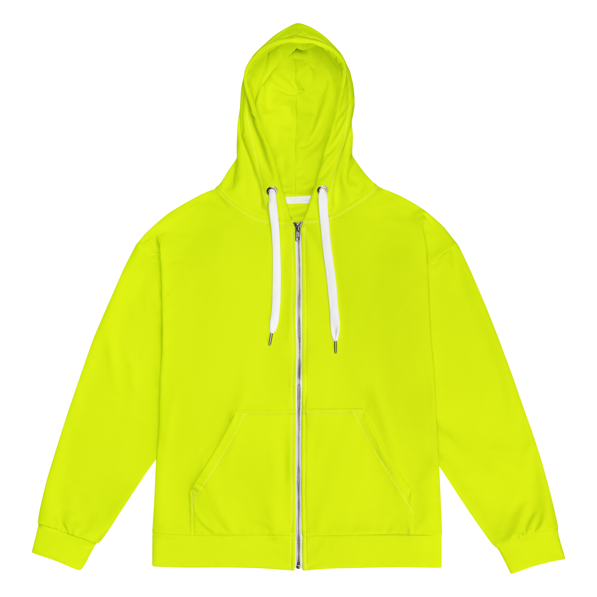 Unisex Zip Hoodie | Neon Lime