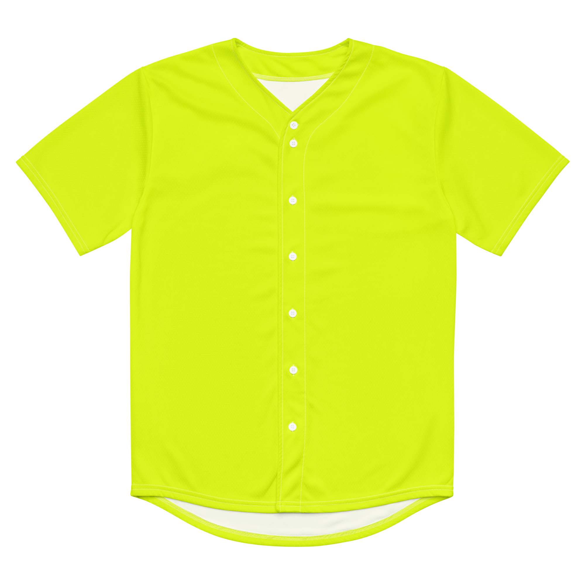Recycled Baseball Jersey | Neon Lime