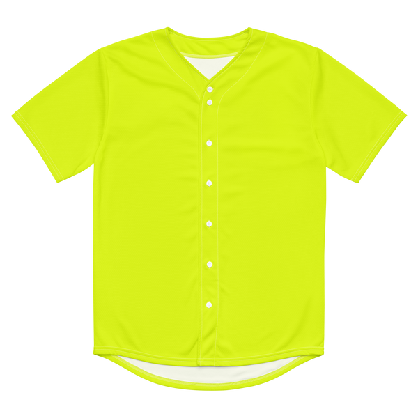 Recycled Baseball Jersey | Neon Lime