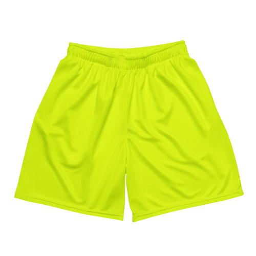 Recycled Mesh Shorts | Neon Lime