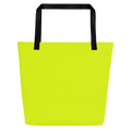 Large Tote Bag w/ Pocket | Neon Lime