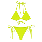 Recycled String Bikini | Neon Lime