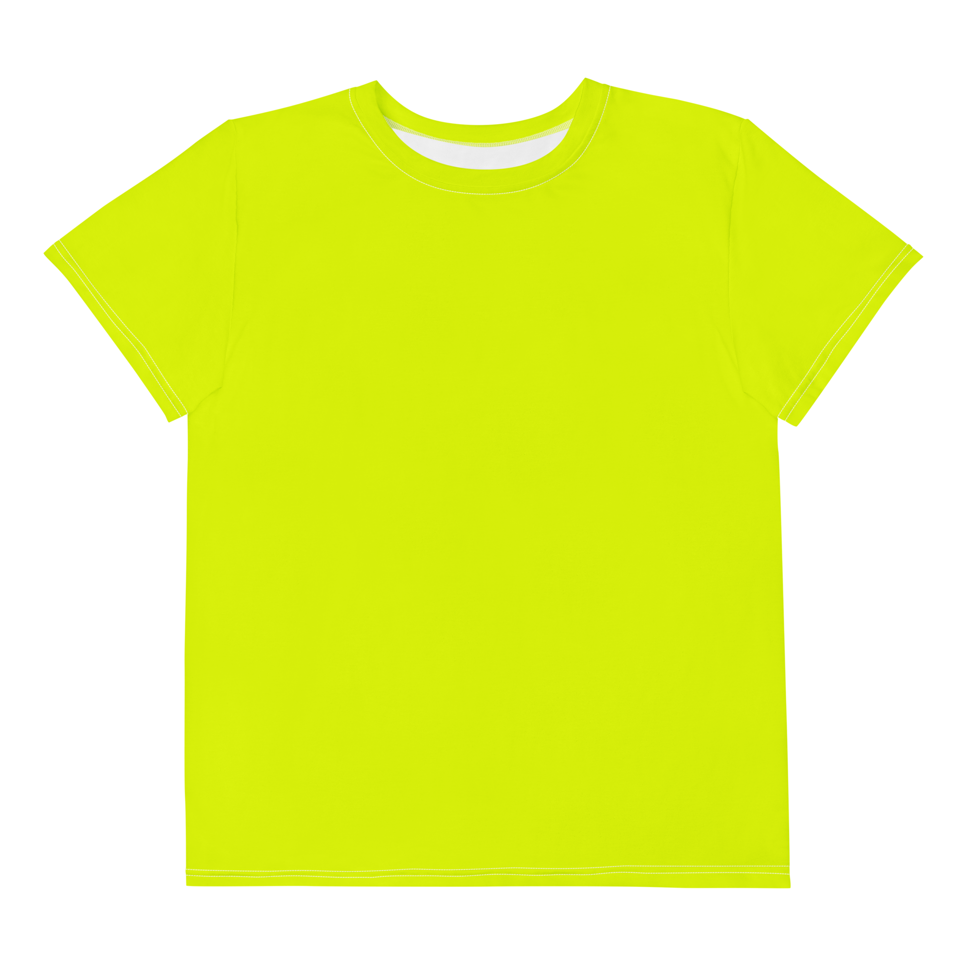Youth Crew Neck T-Shirt | Neon Lime