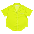 Women's Short Sleeve Pajama Top | Neon Lime