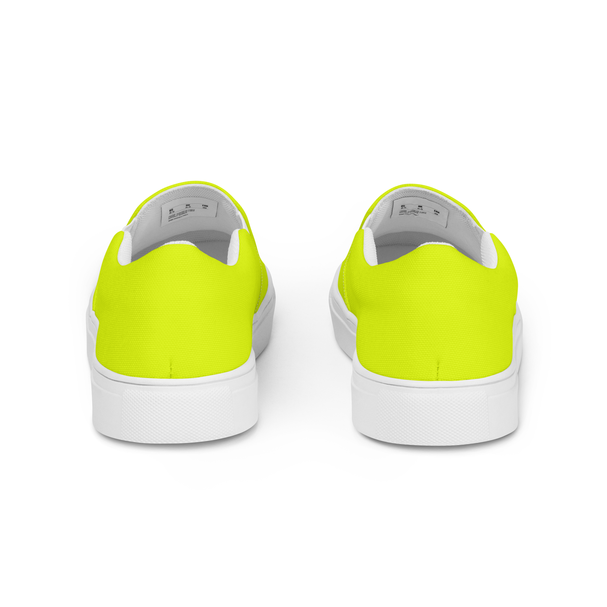 Men's Slip-On Canvas Shoes | Neon Lime