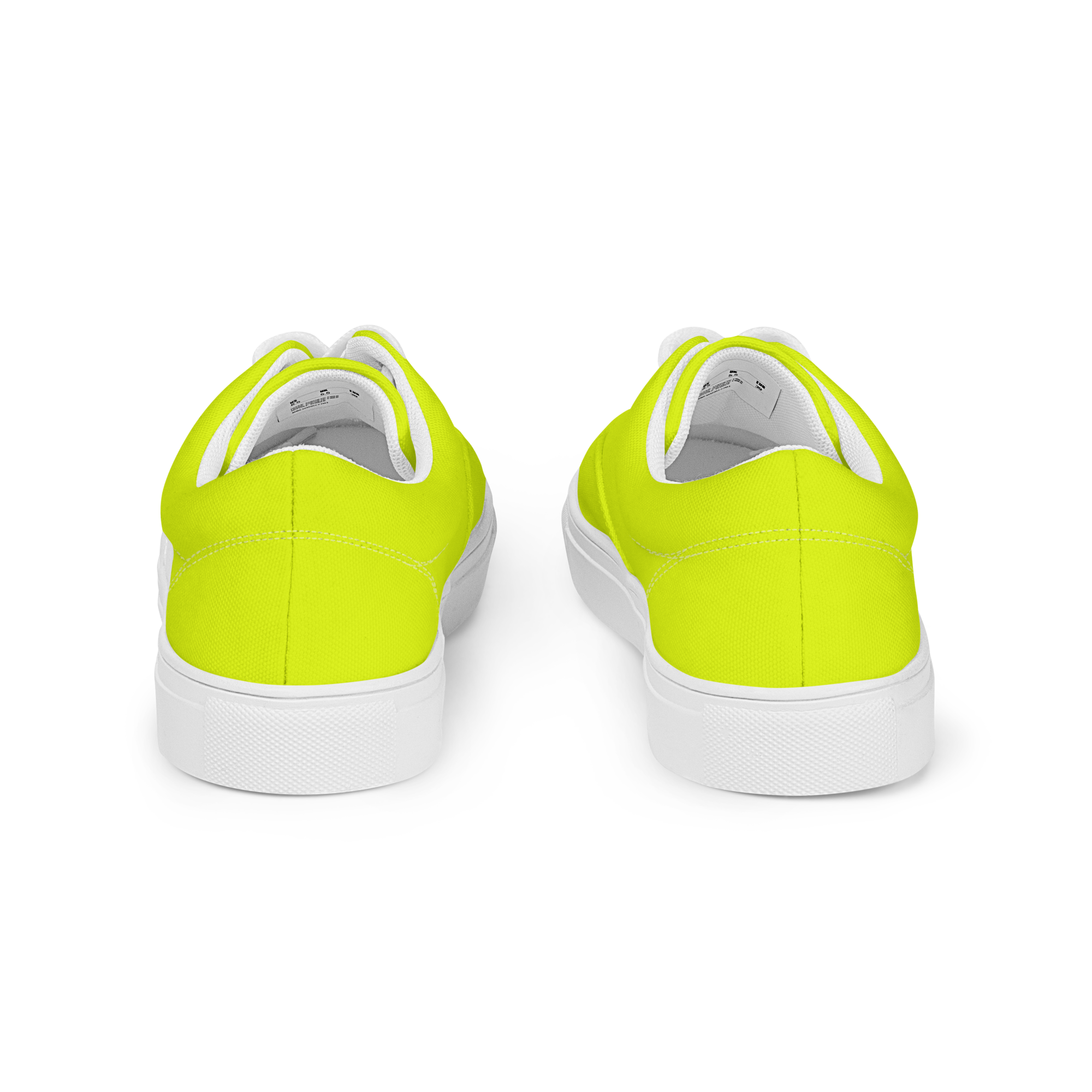 Men's Lace-Up Canvas Shoes | Neon Lime
