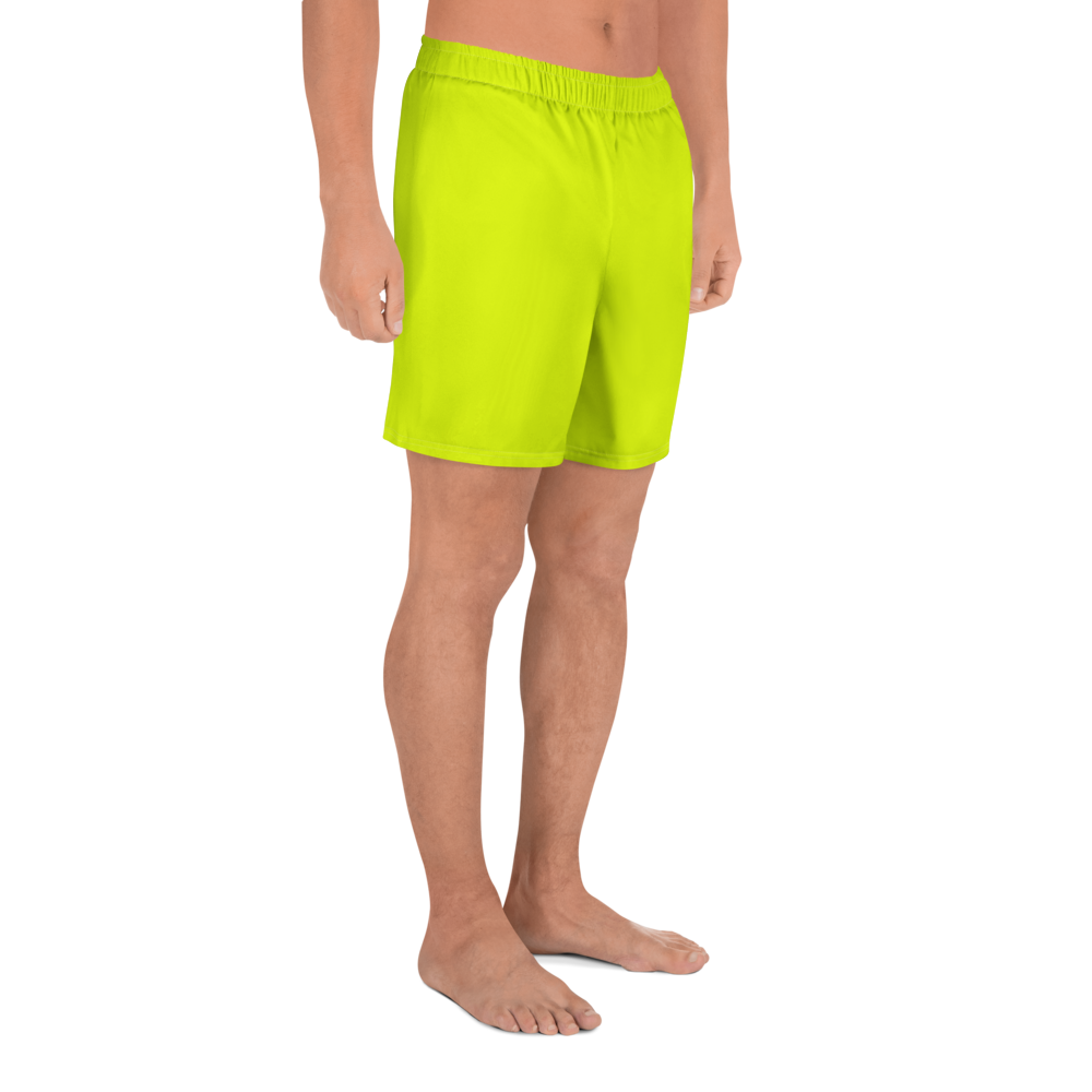 Unisex Athletic Long Shorts | Neon Lime