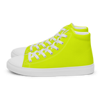 Men's High Top Canvas Shoes | Neon Lime