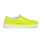 Men's Slip-On Canvas Shoes | Neon Lime