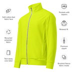 Recycled Track Jacket | Neon Lime