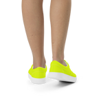 Women's Lace-Up Canvas Shoes | Neon Lime