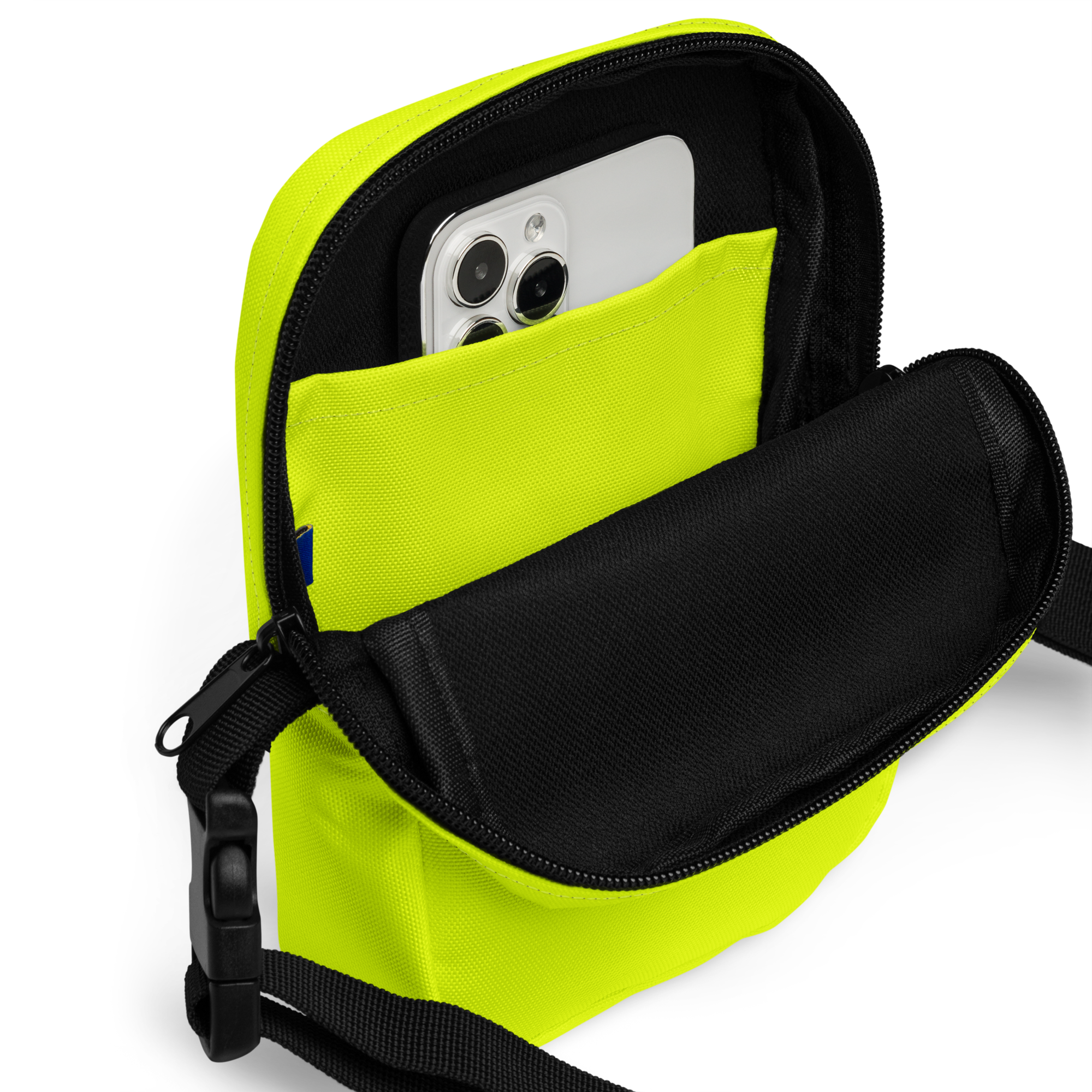 Utility Crossbody Bag | Neon Lime