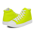 Men's High Top Canvas Shoes | Neon Lime