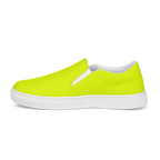 Men's Slip-On Canvas Shoes | Neon Lime