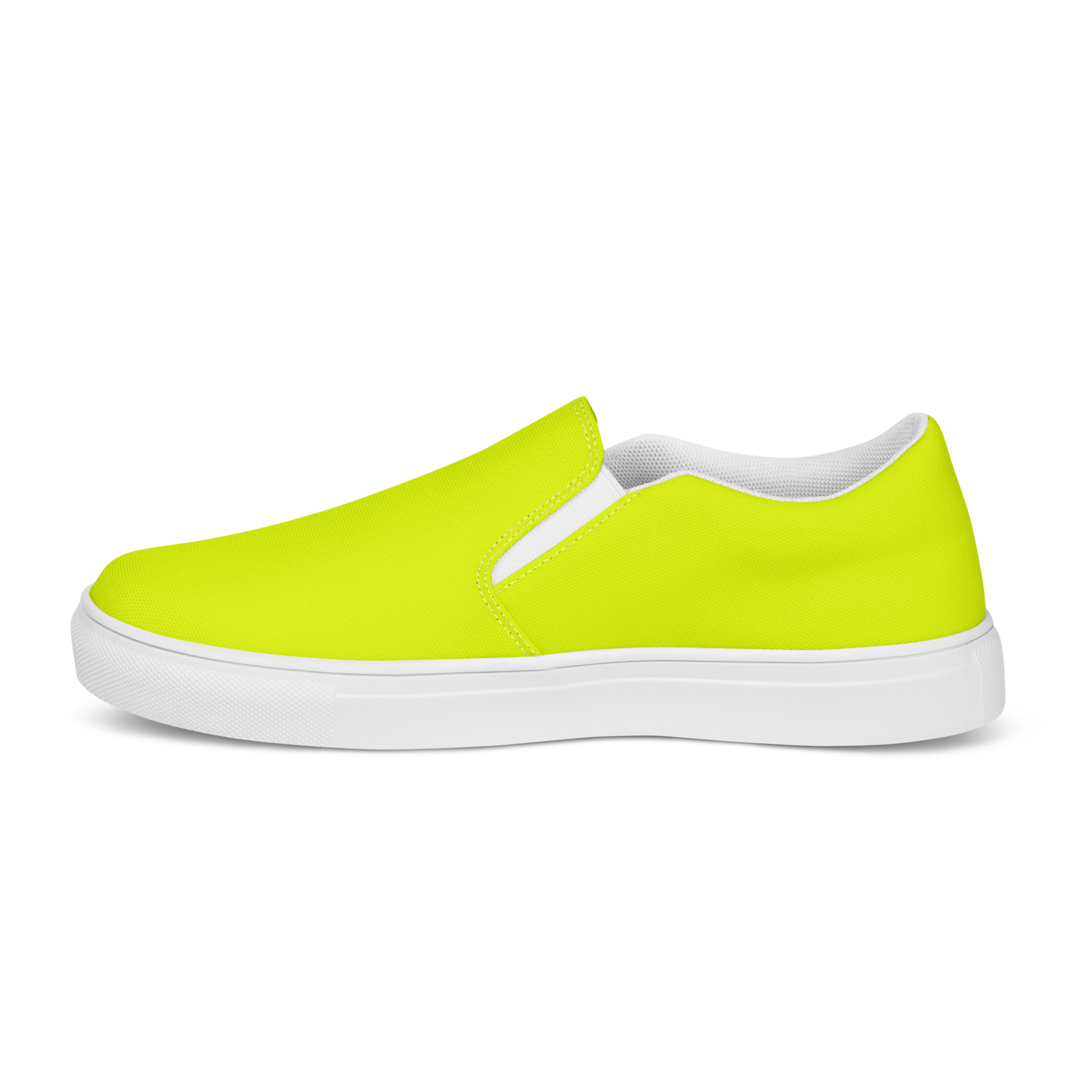 Men's Slip-On Canvas Shoes | Neon Lime