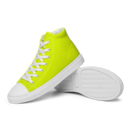 Men's High Top Canvas Shoes | Neon Lime
