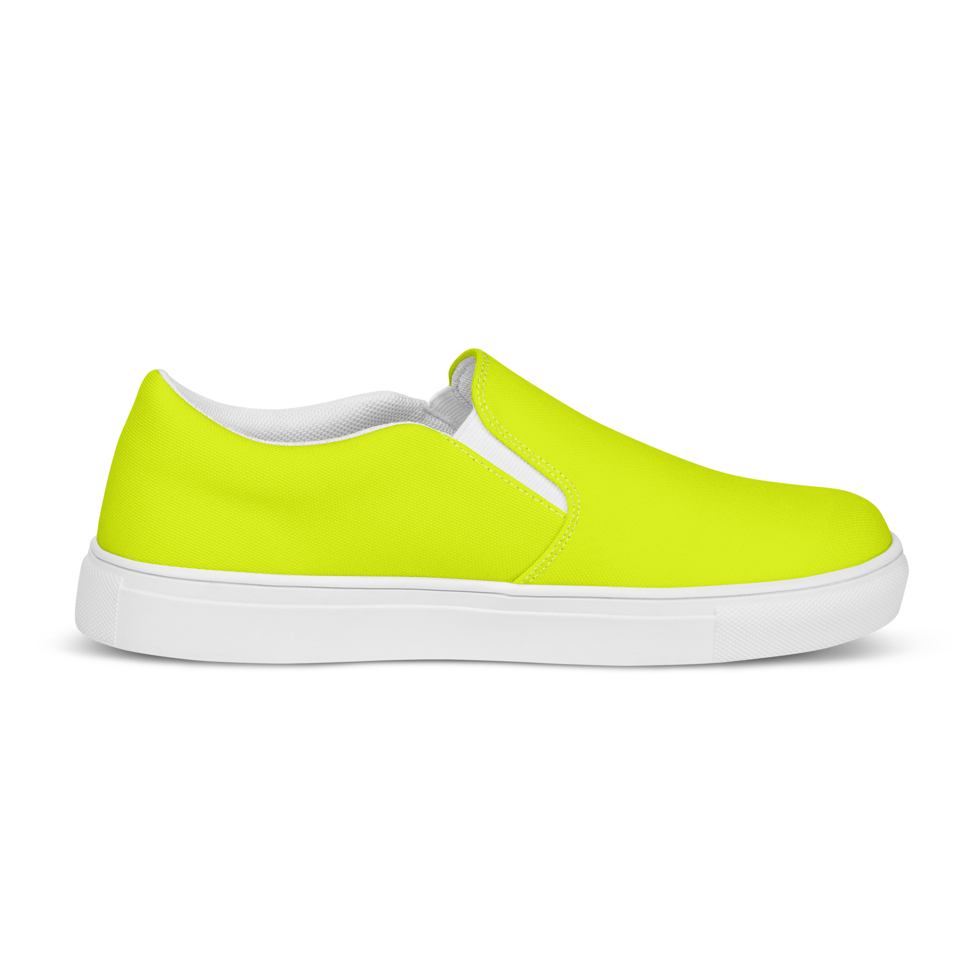 Men's Slip-On Canvas Shoes | Neon Lime