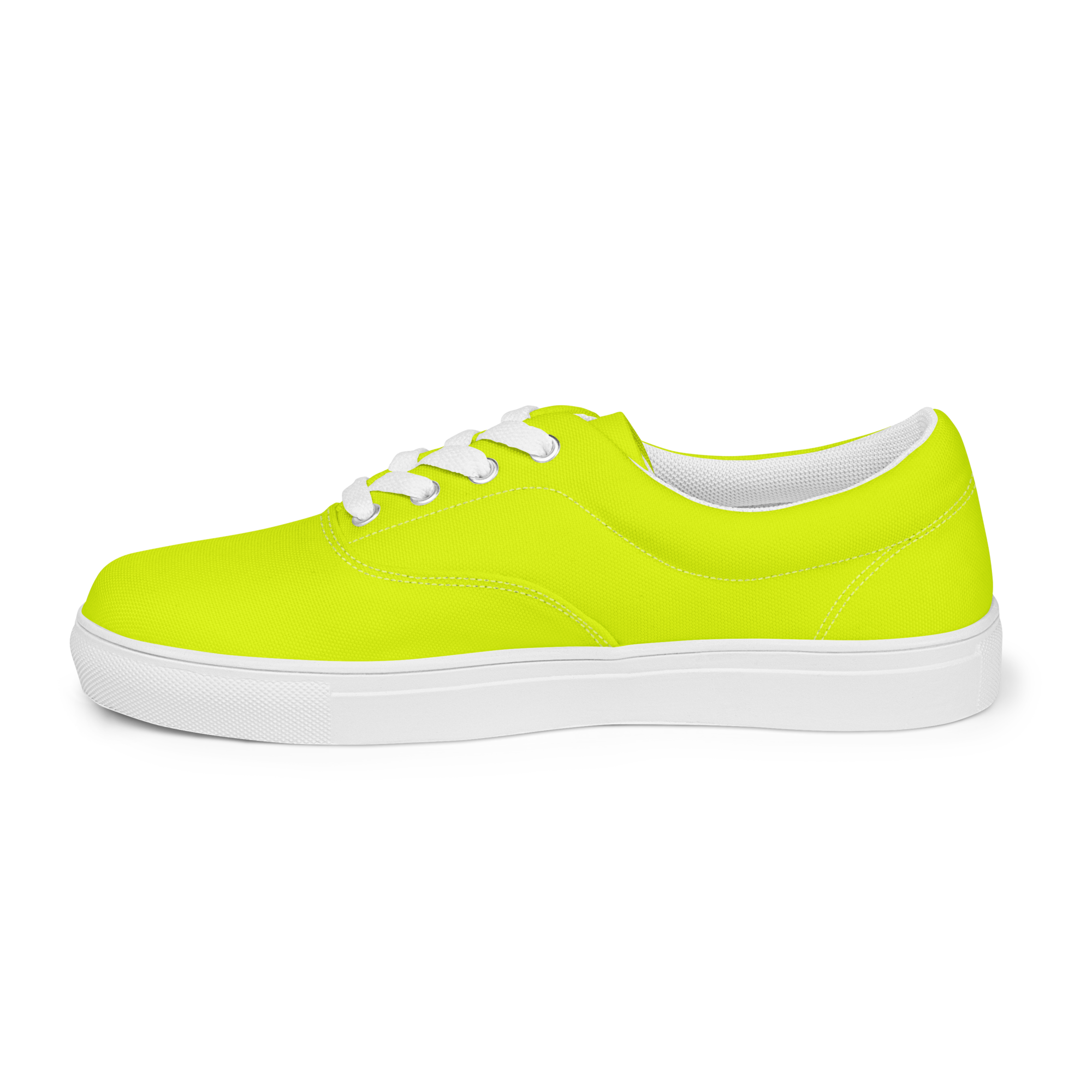 Women's Lace-Up Canvas Shoes | Neon Lime