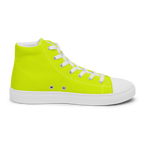Men's High Top Canvas Shoes | Neon Lime