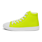 Men's High Top Canvas Shoes | Neon Lime