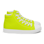 Men's High Top Canvas Shoes | Neon Lime