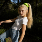 Recycled Scrunchie | Neon Lime