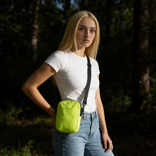 Utility Crossbody Bag | Neon Lime