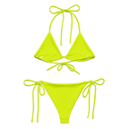 Recycled String Bikini | Neon Lime