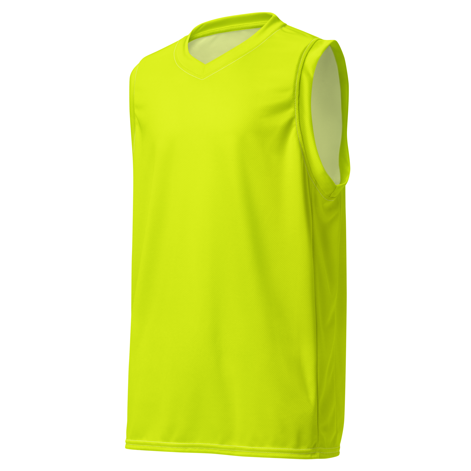 Recycled Basketball Jersey | Neon Lime
