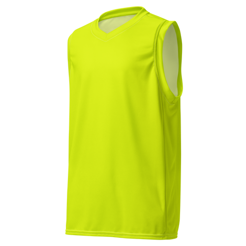Recycled Basketball Jersey | Neon Lime