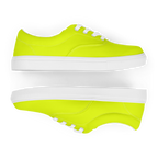 Women's Lace-Up Canvas Shoes | Neon Lime