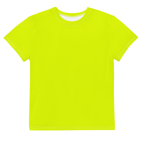 Youth Crew Neck T-Shirt | Neon Lime