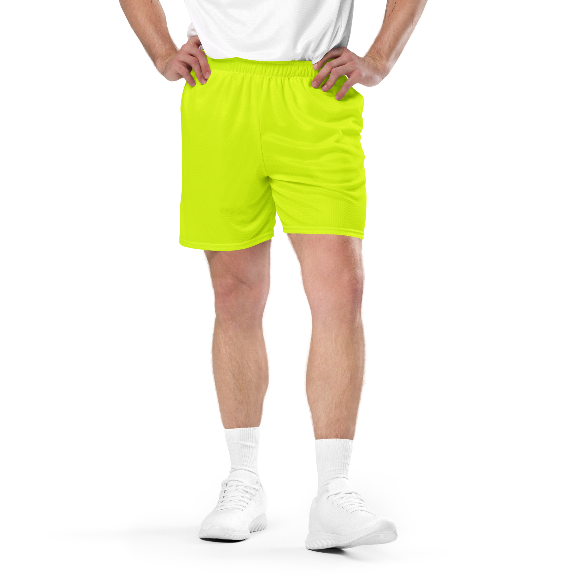Recycled Mesh Shorts | Neon Lime