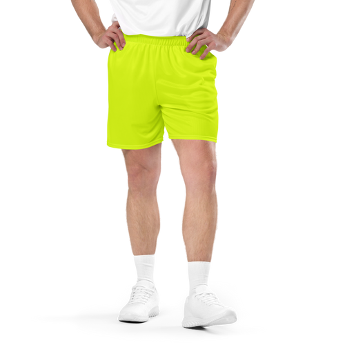 Recycled Mesh Shorts | Neon Lime