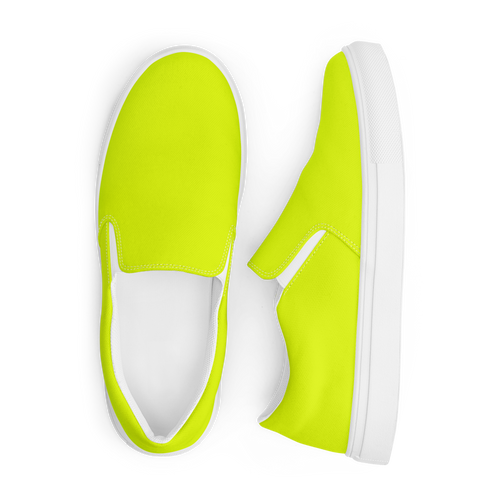 Women's Slip-On Canvas Shoes | Neon Lime