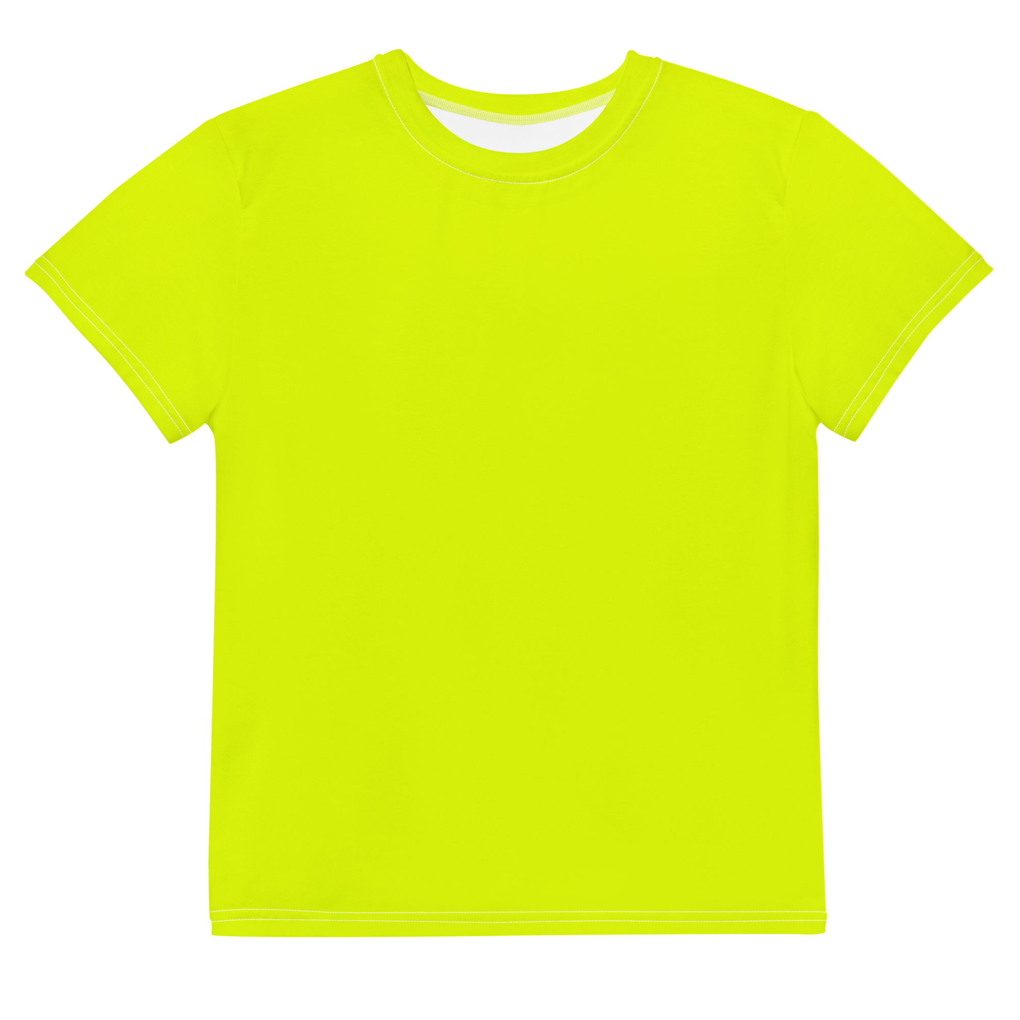 Youth Crew Neck T-Shirt | Neon Lime